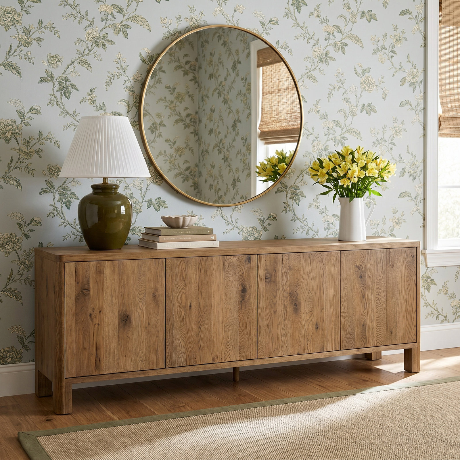Weymouth Oak Sideboard, Resawn Worn Oak