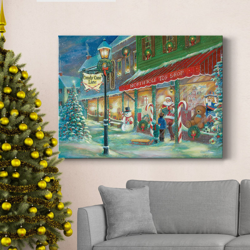 " Candy Cane Lane ", 16" H x 20" W x 1" D