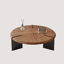 Light luxury walnut-coloured coffee table