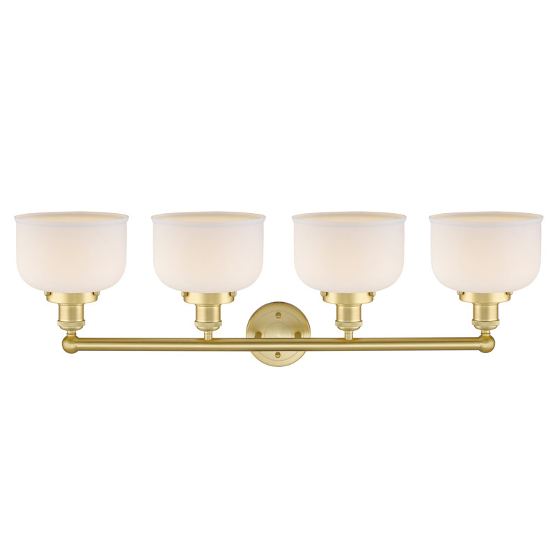 Annagene 4 - Light Dimmable Vanity Light, Matte White, Satin Gold