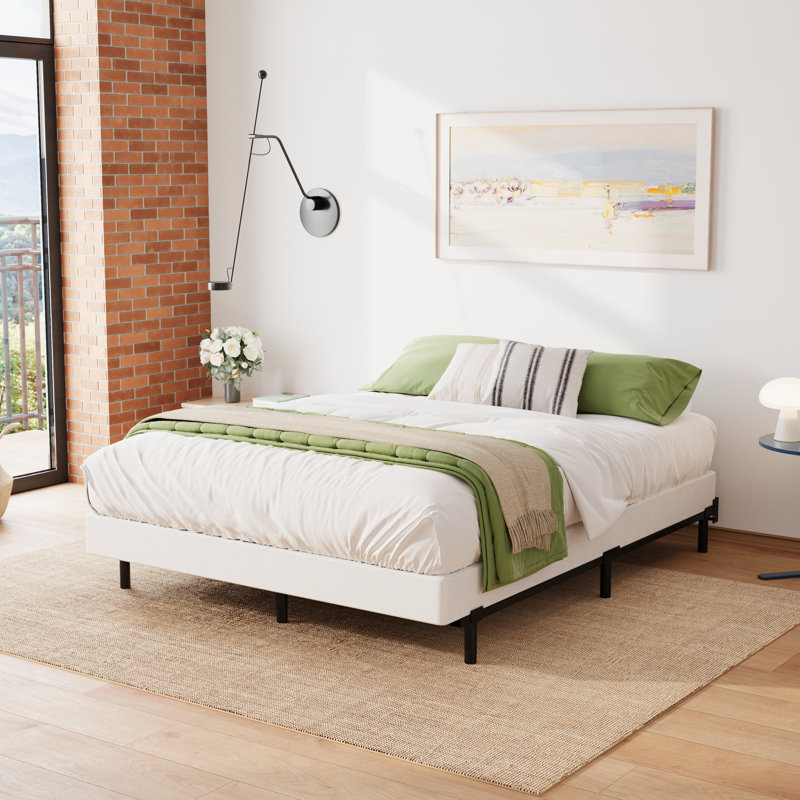 6 Inch Twin Metal Smart Box Spring With Quick Assembly, Mattress Foundation, Strong Metal Frame, Easy Assembly, Queen