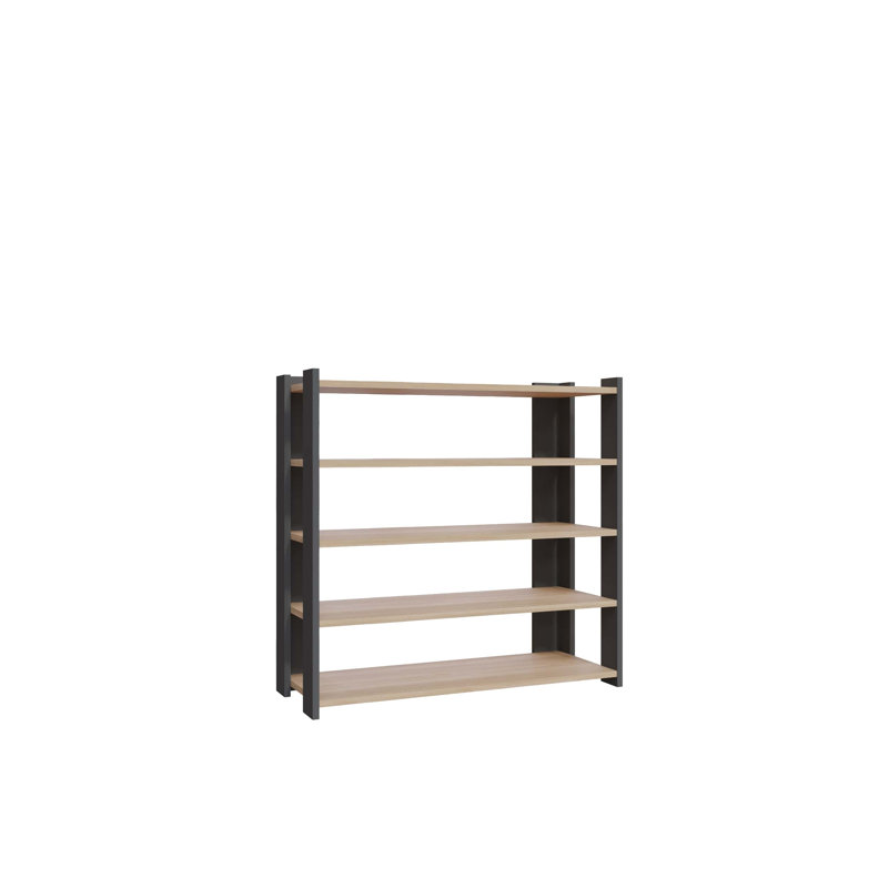Gordon 16 Pair Shoe Rack, Anthracite Oak