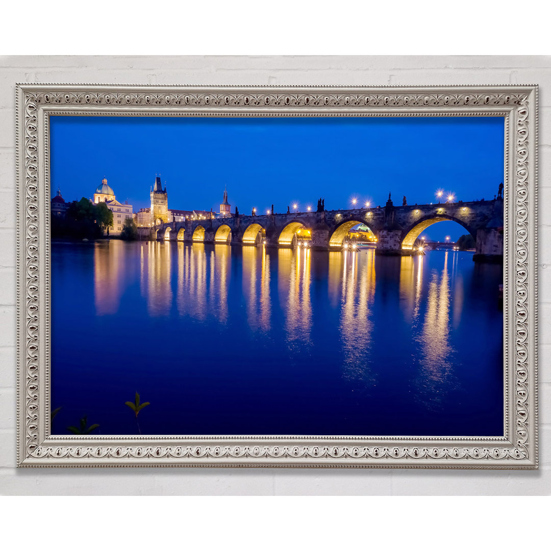 Charles Bridge Blues - Einzelner Bilderrahmen Kunstdrucke