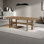 Solid wood ash unique dining table
