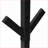 Coat Racks, Modern Industrial Free Standing 4-Tier 8 Hooks 70"H Entryway Hall Tree | Black | Metal