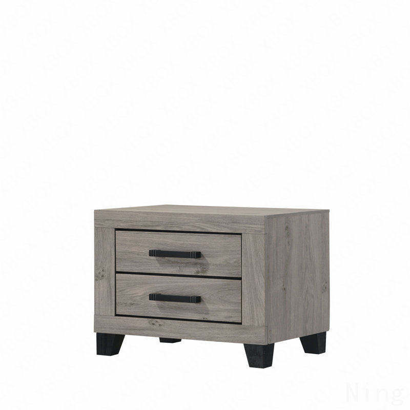 Light Gray Finish Nightstand