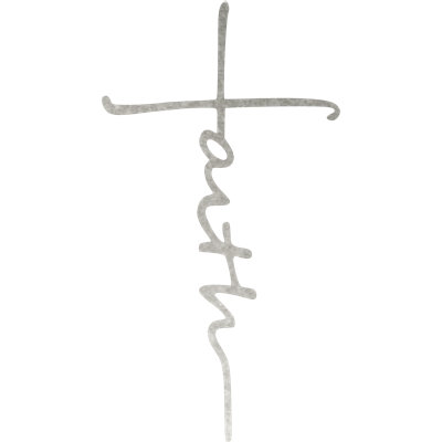 Faith Cross - Metal Wall Art