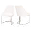 Bak 19'' H Upholstered Metal Cantilever Chair-1764574898-1764574892
