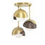 Brooklyn 3 - Light Double Shade Semi Flush Mount-66074542-66074548
