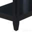 Table d'appoint noire avec tablette inférieure-236442013