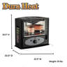 Dura Heat DH1100 Radiant Kerosene Heater - Black, 10,000 BTU Portable Indoor/Outdoor Use