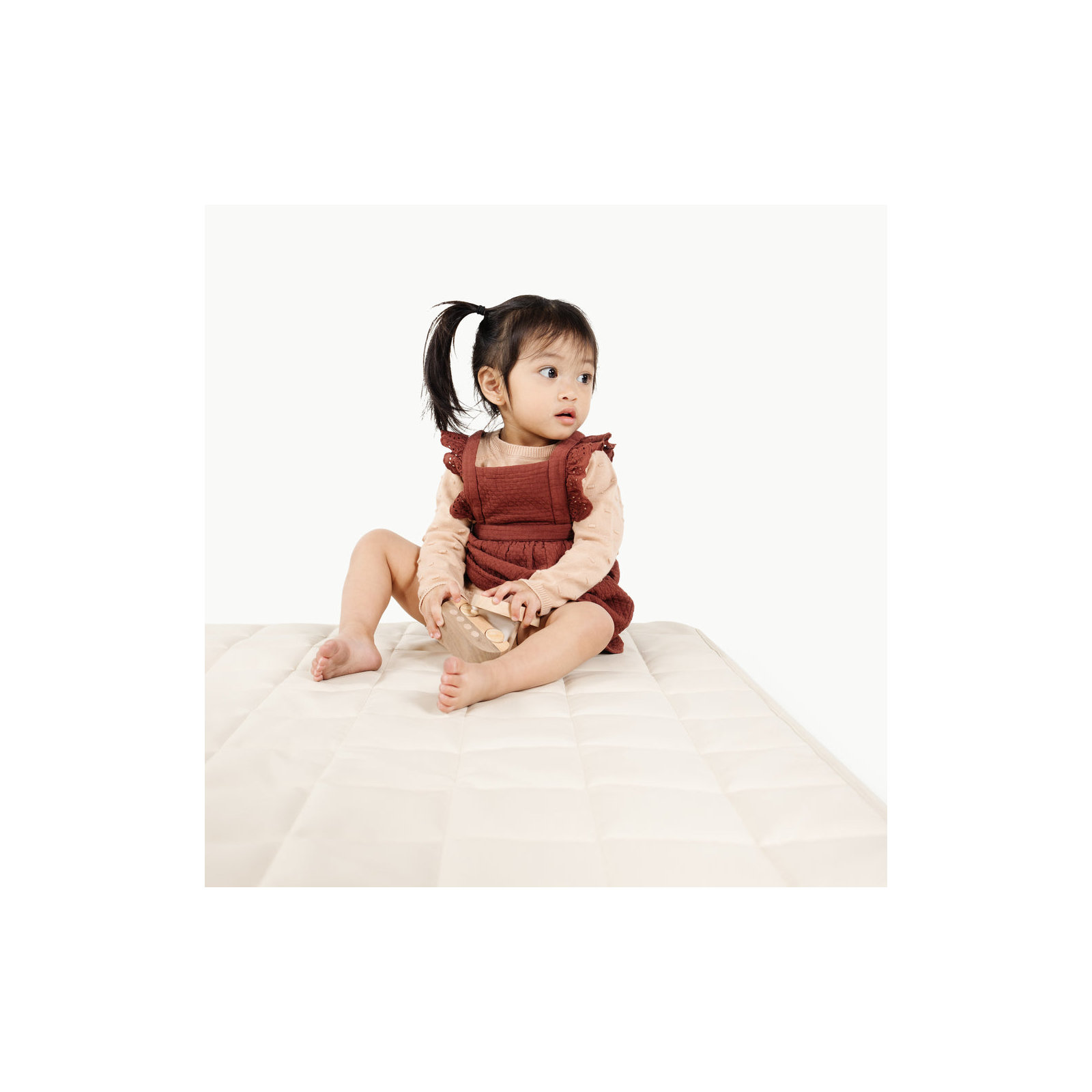 Gathre Quilted Mat, Ivory