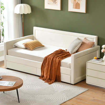 Upholstered Daybed With Storage Drawers