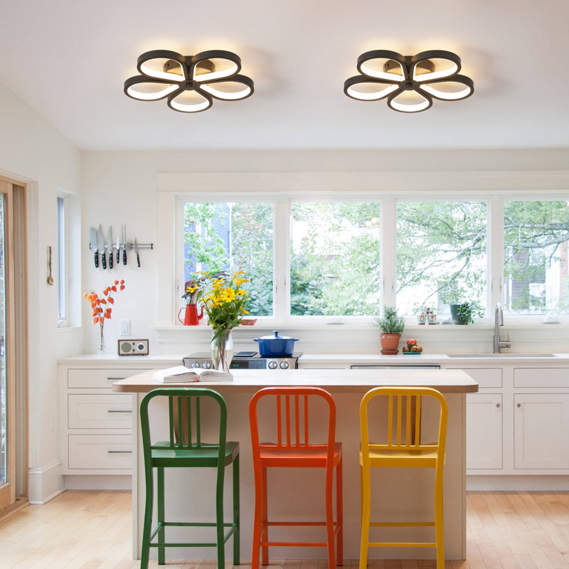 5 - Light 30cm Acrylic LED Flush Mount