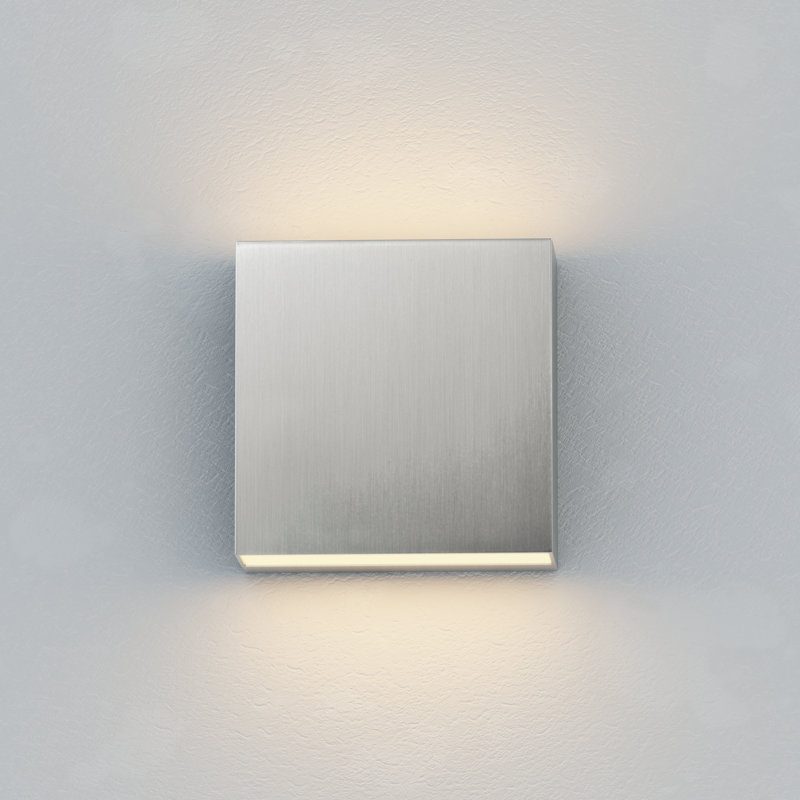 Applique murale en aluminium Apsolon, Aluminium satiné