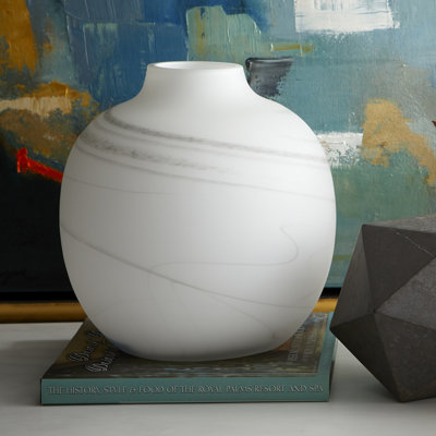 Moon Mist Glass Table Vase