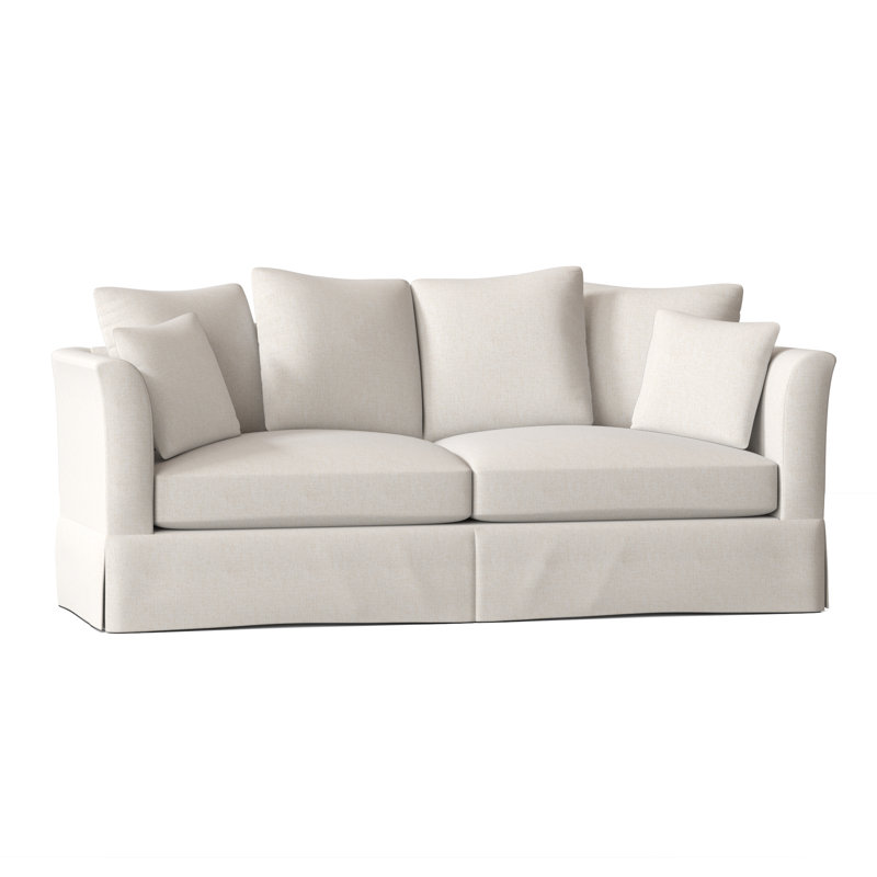 Charlene 85'' Slipcovered Sleeper Sofa, Sugarshack Glacier, Sugarshack Glacier