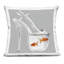 Sparkle Fish Fashion Goldfish Decorative Printed Throw Pillow, design by Sasha