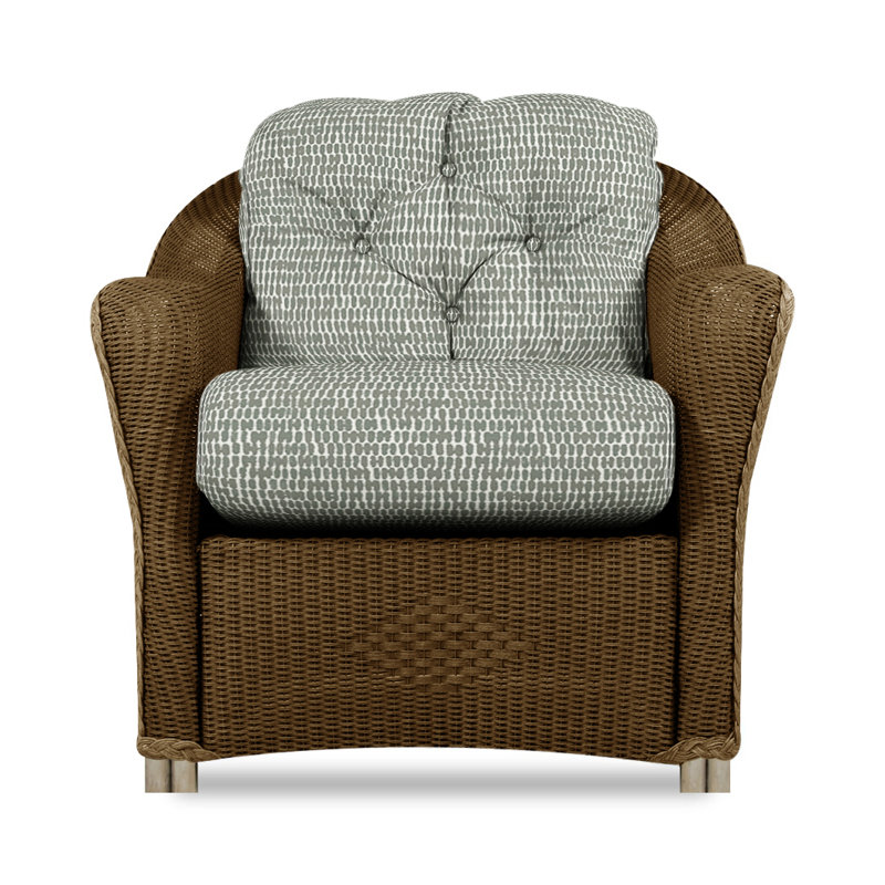 Reflections Outdoor Lounge Chair, Bark, Rollo Linen