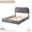 Lovensky Upholstered Wool Platform Bed-704515191-704515187