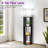 62.2"H LED Tray Table Floor Lamp With Zipper Switch