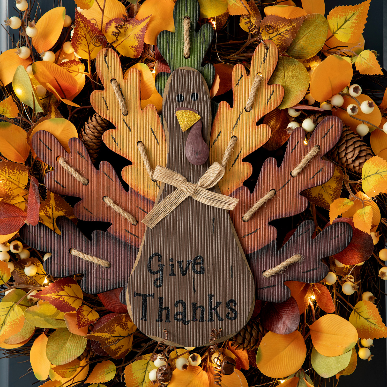 Wooden Turkey Wall Decor