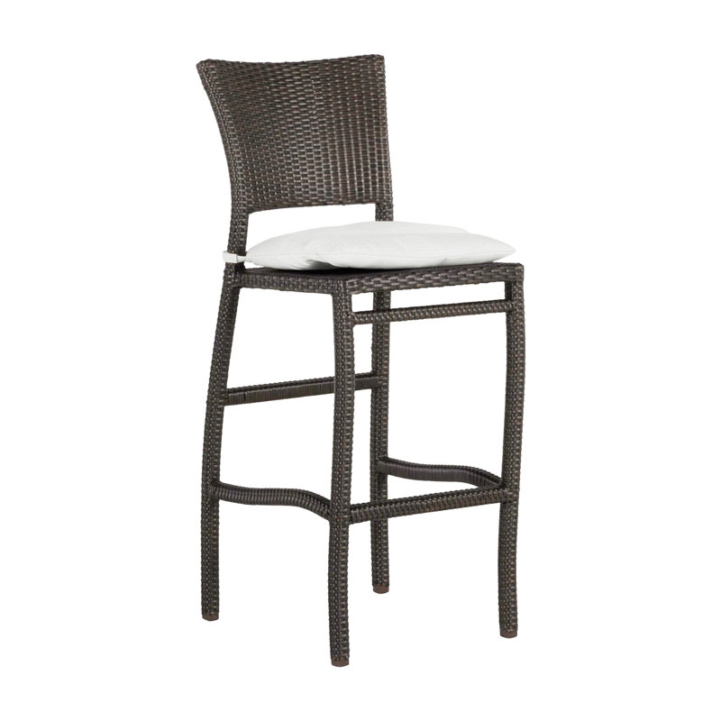 Tabouret de bar 30 po Skye, Noyer noir, InsideOut® Rollo ‑ lin dentelle, Pas de soudure
