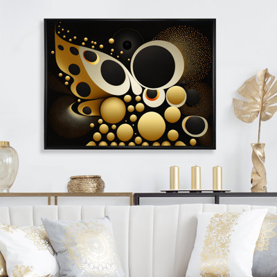 Golden Circular Universe II - reproduction sur toile