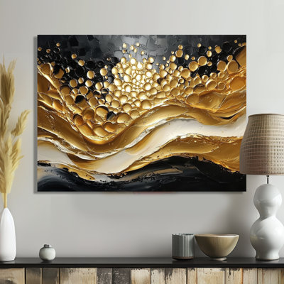 Almeida Golden Passage To Transitional Art III - reproduction d'art sur toile encadrée transitionnelle