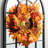 Wreath Faux Lighted Maple Polyester 24'' Wreath