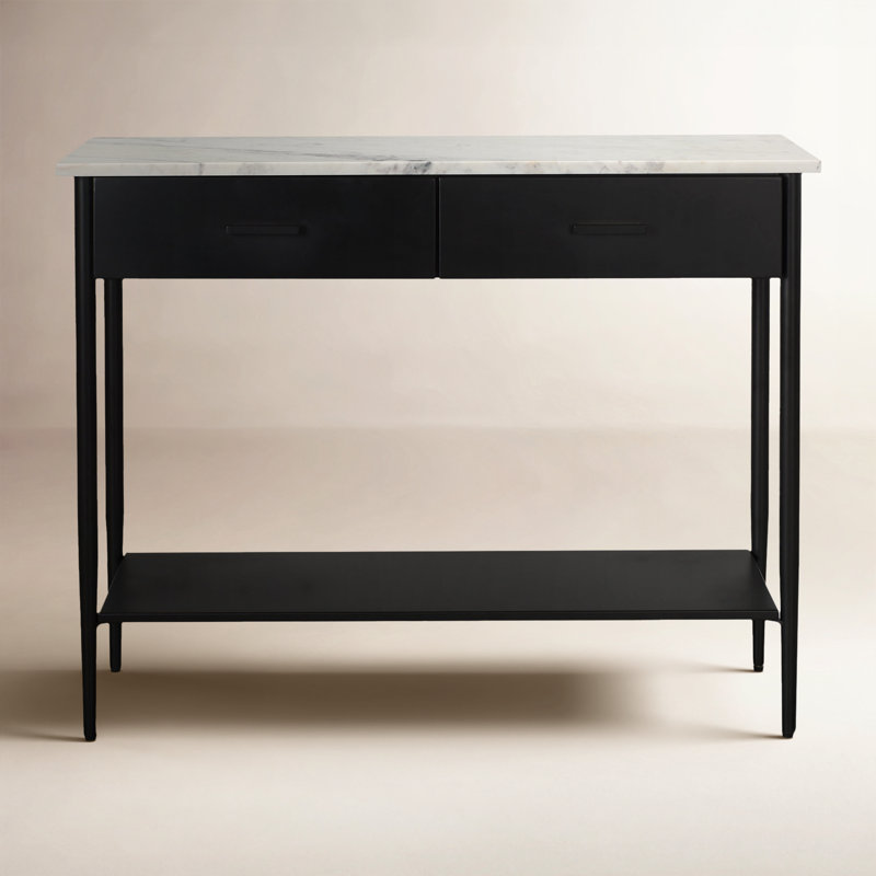 Ladson 44'' Marble Top Console Table