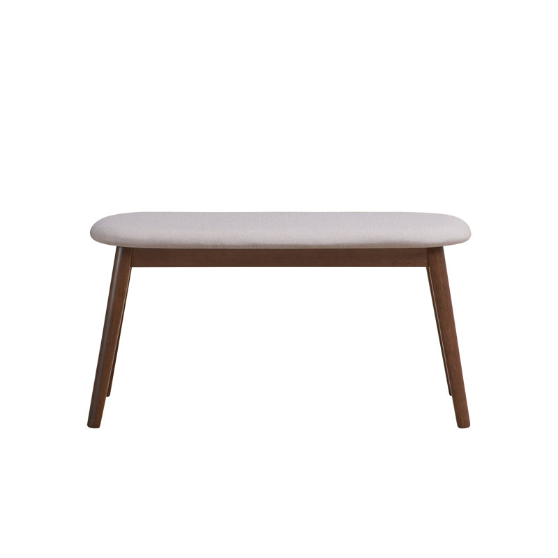 Kimily Upholstered Bench, Walnut