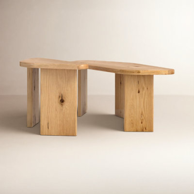 Elverta Solid Wood Nesting Coffee Table