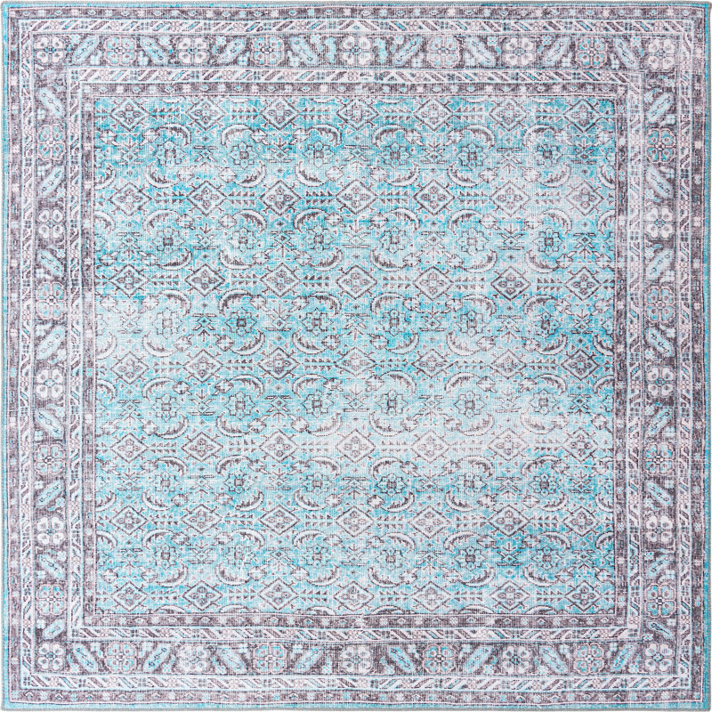 Mauri Chenille Oriental Indoor Rug, Square 7'6"
