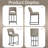 Modern Counter Height Barstools with Cutout Back, Comfy Faux Leather Kitchen Island Stool with Metal Frame, Set of 2-1080539059