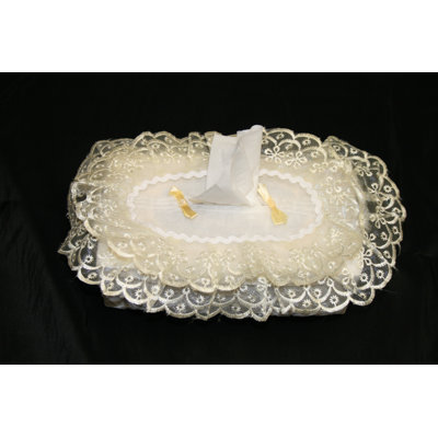 Couverture de boîte de tissu de dentelle