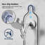 Supports de douche réglables suspendus et antirouille pour organisateur de salle de bain intérieur avec crochets pour rasoir, savon à shampooing et brosse à dents