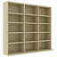 Solid Wood 89.5cm H Media Cabinet-1866132691