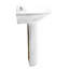 The Renovators Supply Inc. 14'' Gloss Vitreous China U-Shaped Bathroom Sink with Overflow