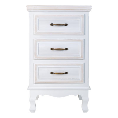 German 41cm W Manufactured Wood Bedside Table