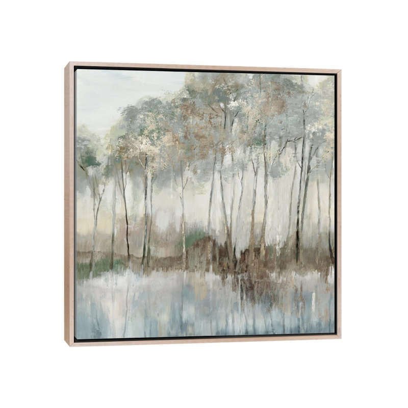 Serenade of Stillness - reproduction d'art murale - toile encadrée, H 18 po x l 18 po, Beige