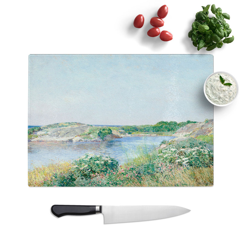 The Little Pond by Childe Hassam Chopping Board, 28.5cm W x 39cm L