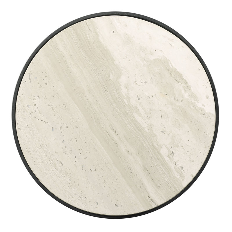 Great South Bay Stone Pedestal End Table