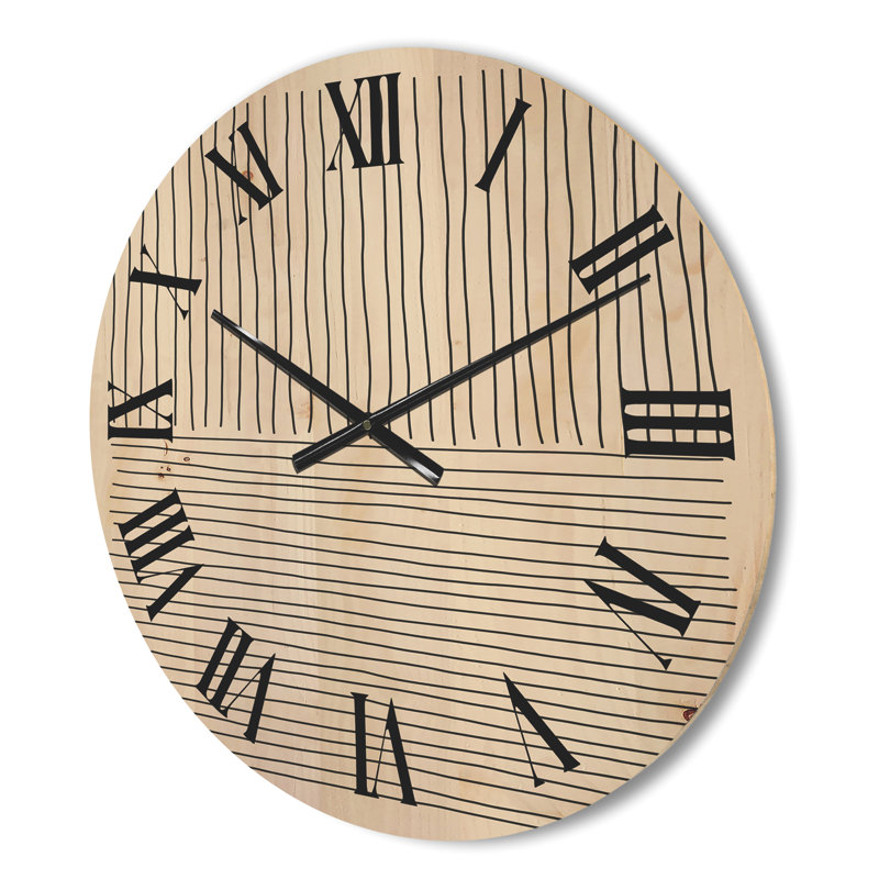 Horloge murale Minimal Geometric Lines III, Petit