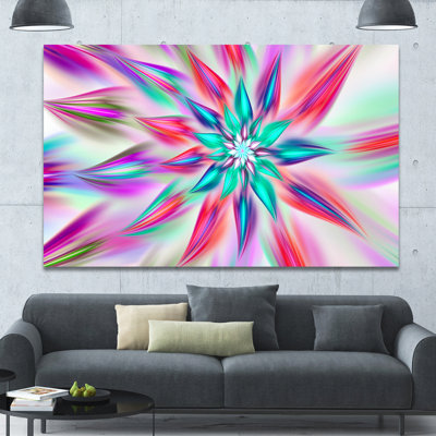 «Dancing Pink Flower Petals», impression sur toile