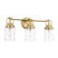 Anders Bathroom Bedroom Wall Fixture With Clear Shade-1306677845-1306677849-1306677846
