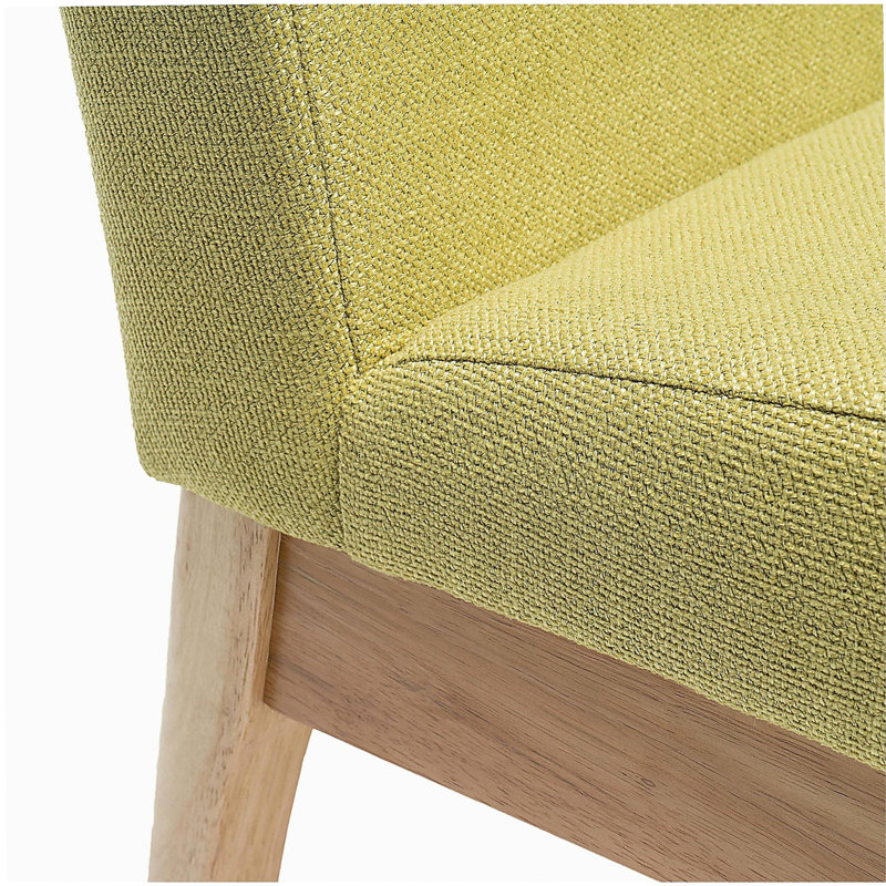 Chaise de salle à manger, Naturel, Vert