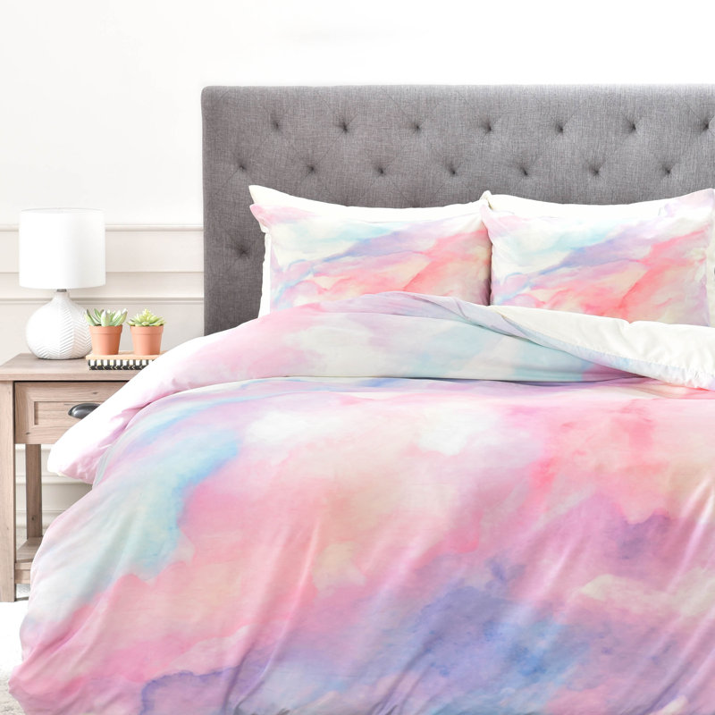 Rosie Brown Polyester Abstract Duvet Cover, Twin/Twin XL Duvet Cover + 1 Standard Sham