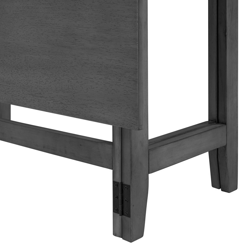 Table de salle à manger extensible Farmhouse, Gris