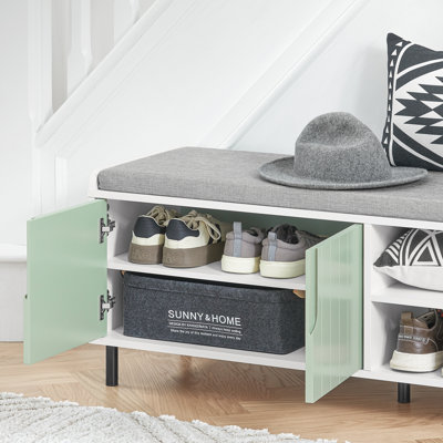 6 Pair Shoe Storage Bench
